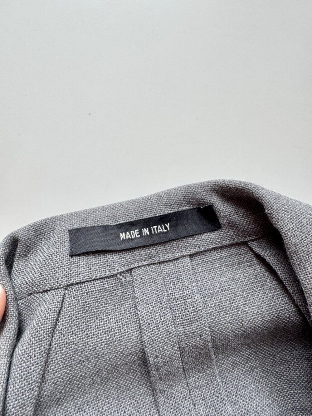 TODD SNYDER Charcoal Grey Italian Wool Hopsack Peak Lapel Sport Coat, Size 44R - Picture 11 of 15